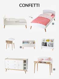 lit evolutif ligne confetti blanc vertbaudet regal kinderzimmer kinderzimmer weiss kinderzimmer