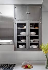 St Charles Steel Cabinets Sandblasted And Lacquered Metal Kitchen Cabinets Steel Kitchen Cabinets Kitchen Interior