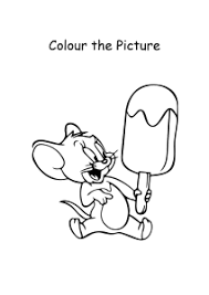 cartoon coloring pages color the tom and jerry picture worksheets for preschool kindergarten first grade art and craft worksheets schoolmykids com