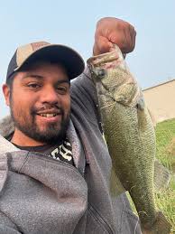 Large mouth bass in Hastings Nebraska pond