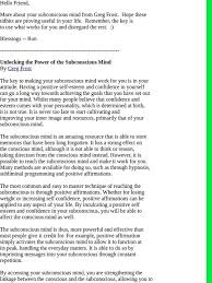 As you acknowledge the wonder that is yourself and your incredible mind, you will be . Secrets Of The Secret Course Unlocking The Power Of The Subconscious Mind Milled