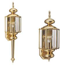 Sea Gull Lighting Polished Brass Outdoor Wall Sconce 8510 02 Bellacor