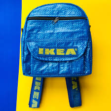 Ikea Frakta Handmade Mini Backpack Upcycled Bag Diy Backpack Diy Backpack Pattern