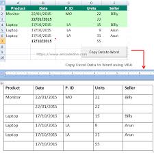 Open A Word Document From Excel And Copy Excel Data To Word Using Vba Excel Words Open Word