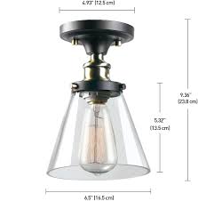 Jackson Led 1 Light Dark Bronze Flush Mount Ceiling Light Fixture Walmart Com Walmart Com