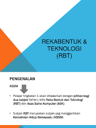 Hasil gabungan teknologi elektronik dan mekanikal untuk merekacipta,membangun dan menghasilkan produk dan sistem yg lebih mudah,ekonomik,berkualiti dan berguna. Taklimat Rekabentuk Teknologi