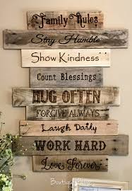 Family Family Rules Sign Wood Sign Wall Decor Farmhouse Decor Country Home Decor Handmade Rustic Decor Reclai Family Wood Signs Rustic Wall Decor Handmade Home