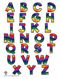 This lively set of 26 alphabet . Rainbow Alphabet Printable Letters Alphabet Letters To Print Lettering Alphabet Printable Alphabet Letters