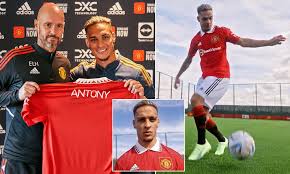 Antony is unveiled by Manchester United following his £85.5m switch from  Ajax | Daily Mail Online
