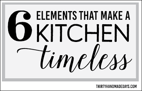 Apr 29, 2021 · a hand painted kitchen works particularly well for its timeless appeal and because it is so useful to be able to repaint it every now and then to create a different look and feel. 6 Elements To A Kitchen That Make It Timeless