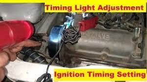 Ignition Timing Checking And Adjustment With Timing Light. - Youtube
