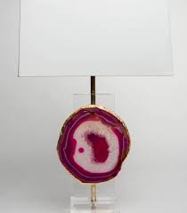 Pink agate geode gold trim $ 74.99. Pink Agate Geode Slice Lamp Shade With Golden Rim Tl 108 Furnishingcart