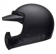 Motocross Helmet Vintage Bell Helmets Moto 3 Matte Black