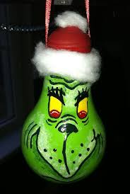 Hand Painted Grinch Lightbulb Ornament For Christmas Etsy Light Bulb Ornaments Handmade Christmas Ornaments Light Bulb Crafts