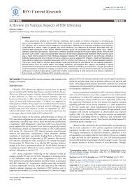 Pdf A Review On Various Aspects Of Hiv Infection Only 3 developing countries stand out: researchgate