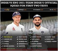 The india vs england series would also mark the return of international cricket in india after a year due to the coronavirus pandemic. India Vs England 2021 Bcci Announces The Official Test Squad