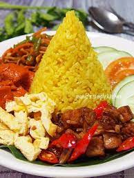 Nasi Tumpeng Mini Sederhana Fotografi Makanan Memasak Resep Masakan