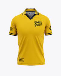 Download Men S Soccer Jersey Mockup Front View Of Soccer Polo T Shirt In Apparel Mockups On Yellow Images Object Mockups