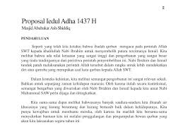 Hari idul adha adalah merupakan puncak dari ibadah haji. Proposal Iedul Adha 1437 H Panitia Qurban Iedul Adha 1437 H Ppt Download