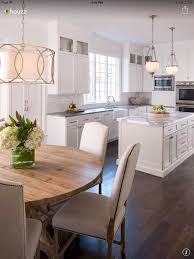 Dark Floors White Cabinets Lighting Kitchen Design Home Kitchens Kitchen