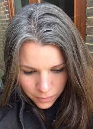 Tobin explains that loss of hair pigmentation, resulting in what is actually transparent hair, although we refer to it as gray or white, is determined primarily by genetics and by our age. 15 Months Letting Nature Do Her Thing You Can T Pay For These Highlights What I Keep Telling Myself Gray Hair Growing Out Long Gray Hair Silver Grey Hair