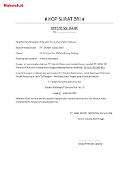 Home » contoh lamaran pekerjaan bank » contoh surat lamaran kerja di bank bri. 3 Contoh Surat Referensi Bank Untuk Keperluan Bisnis