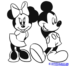 Printable mickey mouse and minnie coloring page. Easy Drawing Easy Mickey Mouse Coloring Pages Coloring Pages For Kids