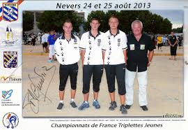 Championnat De France De Petanque A Nevers Triplette Junior 2013