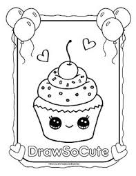 Hi Draw So Cute Fans Get Your Free Coloring Pages Of My Draw So Cute Characters Here Have Fun Food Coloring Pages Cute Coloring Pages Cupcake Coloring Pages