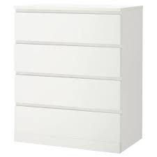 Malm Commode 4 Tiroirs Blanc 80x100 Cm Ikea In 2020 Malm Drawers Ikea Malm Ikea Dresser