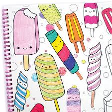 Happy Snacks Color In Book In Popular Coloring Drawing Gifts Coloring Books Cool Things To Buy Summer Gifts