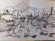 20 Ide Sketch Gambar Candi Mandala Art