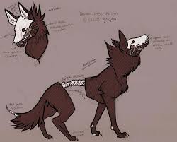 Demon Dog Design By Lemonfruitpie Demon Dog Creature Drawings Furry Art
