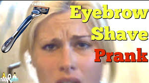 APRIL FOOLS EYEBROW SHAVE PRANK