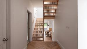 … i've seen so many tiny houses online, and some of them are simply incredible on the inside! Step House Extension Built Around Perforated Birch Ply Staircase