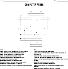 Check spelling or type a new query. Computer Crossword Puzzle Wordmint