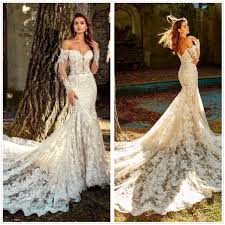Plus size long sleeve wedding dress with low back. 2020 Vintage Lace Mermaid Wedding Dresses Off Shoulder Backless Bridal Gowns With Long Sleeves Beaded Court Train Vestido De Novia Bc3457 Sexy Dresses For Wedding Sexy Wedding Gowns From Misshowdress 169 34 Dhgate Com