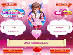 Your Love Test Game Play Online At Y8 Com