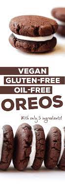 Easy Vegan Oreos Gluten And Oil Free Recipe Free Desserts Vegan Cookies Gluten Free Desserts