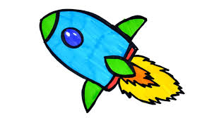 Easy drawing of a whale. How To Draw Rocket Ship Step By Step Color Learning For Kids Easy Drawing Kids Drawing Social Useful Stuff Handy Tips