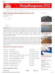 Home>>harga>>harga bahan bangunan>>harga besi wiremesh terbaru berbagai ukuran. Daftar Harga Besi Beton Bangunan Sni Terbaru 2016 Update