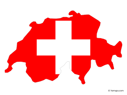 Swiss flag on the rütli where the history of the old swiss confederacy started in 1291 according to switzerland is a federal republic situated in central europe. Flag Map Of Switzerland Free Vector Maps