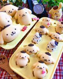 ryoko on instagram ポムポムプリンちゃんのプチケーキ 今日は プリンちゃんのシリコン型でマフィンを焼いて チョココーティング 使ったシリコン型は 前postのみたらし団子と同じ型になります 3枚目 動画 ちぎりパン レシピ チョコ