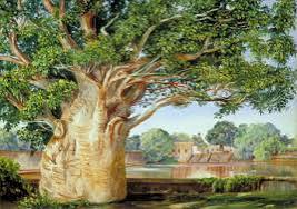 Lake of Islands, Oodipore, Guzerat, Western India, Marianne North, 1878 - Traditional visual art under Public domain license