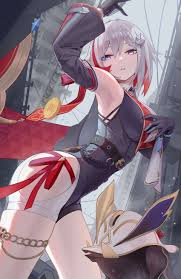 ai dongdong, numby (honkai: star rail), topaz (honkai: star rail), trotter  (honkai: star rail), honkai: star rail, honkai (series), absurdres,  highres, 1girl, arm up, armpits, bare shoulders, belt, black belt, black  gloves,