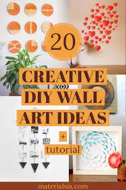 20 Creative Diy Wall Art Ideas To Beautify Your Room Materialsix Com In 2021 Diy Wall Art Wall Art Diy Easy Cheap Diy Wall Art
