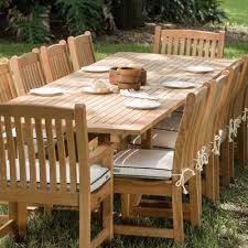 Teak patio dining table set. 13 Pc Grand Veranda Teak Dining Set Westminster Teak Teak Outdoor Furniture Teak Furniture Set Teak Patio Furniture