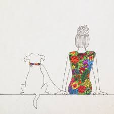 19 Works Of Art That Perfectly Capture The Love Between A Girl And Her Dog Girl And Dog Dog Drawing Dog Tattoos