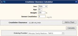 Cockcroft dw, gault mh., prediction of creatinine clearance from serum creatinine. nephron. Galen Ecalcs Calculator Creatinine Clearance Galen Healthcare Solutions Allscripts Touchworks Ehr Wiki