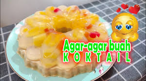 Agar Agar Buah Koktail Youtube